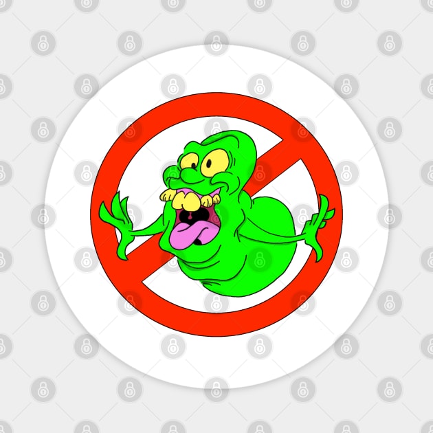 Slimer cute creepy cartoon ghost Magnet by Blaze_Belushi